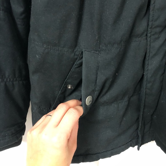 Quicksilver Mens Black Quilted Fleece Lined Jacket - Picture 5 of 12